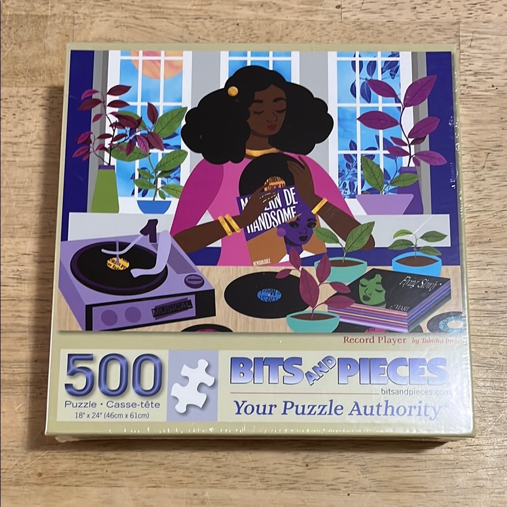 Bits and Pieces 500 Piece Puzzle Record Player Sealed